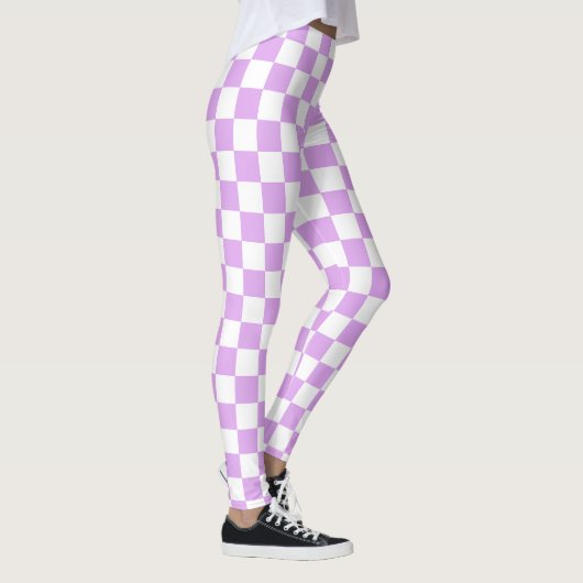 Classic light lavender checkerboard  レギンス (右)