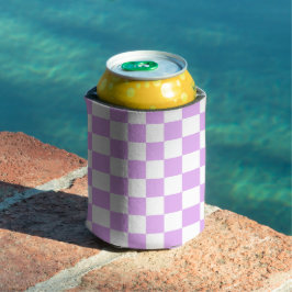 Classic light lavender checkerboard  缶クーラー