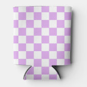 Classic light lavender checkerboard  缶クーラー (正面)