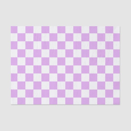 Classic light lavender checkerboard  薄葉紙 (正面)