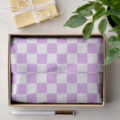 Classic light lavender checkerboard  薄葉紙 (ギフト)