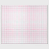 Classic Light Pink Tartan 70th Birthday Wrapping ラッピングペーパー (フラット)