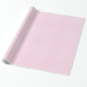 Classic Light Pink & White 70th Birthday Gift Wrap ラッピングペーパー (アンロールド)