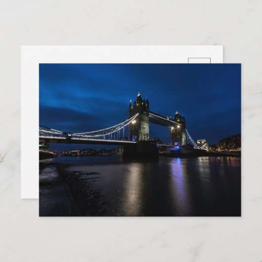 Classic London Tower Bridge Scenic View Postcard ポストカード (正面/裏面)