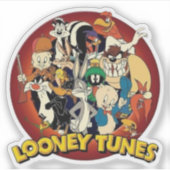 Classic Looney Tunes Squad - Retro Circular Nostal シール (正面)