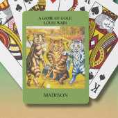 Classic Louis Wain Cats Playing Golf Personalized トランプ