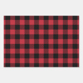 Classic Lumberjack Check Pattern ラッピングペーパーシート (正面)
