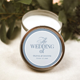 Classic Luxe | Elegant Dusty Blue Wedding ラウンドシール