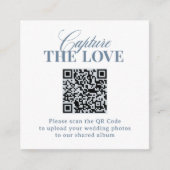 Classic Luxe | QR Code Wedding Capture the Love エンクロージャーカード (正面)