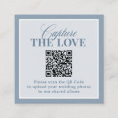 Classic Luxe | QR Code Wedding Capture the Love エンクロージャーカード (正面)