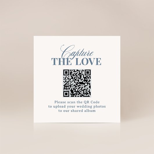 Classic Luxe | QR Code Wedding Capture the Love エンクロージャーカード