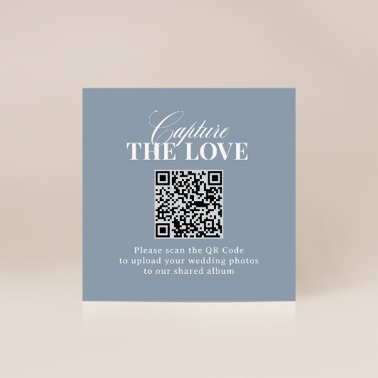 Classic Luxe | QR Code Wedding Capture the Love エンクロージャーカード