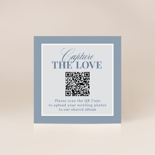 Classic Luxe | QR Code Wedding Capture the Love エンクロージャーカード