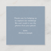 Classic Luxe | QR Code Wedding Capture the Love エンクロージャーカード (裏面)