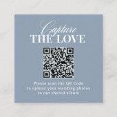 Classic Luxe | QR Code Wedding Capture the Love エンクロージャーカード (正面)