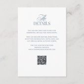Classic Luxe | QR Code Wedding Guest Details エンクロージャーカード (正面)