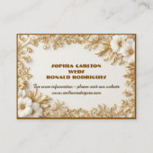 Classic Luxury Gold Ornate Royal Romantic Wedding  エンクロージャーカード (裏面)
