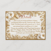 Classic Luxury Gold Ornate Royal Romantic Wedding  エンクロージャーカード (正面)