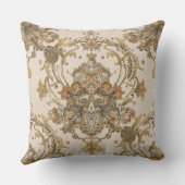 Classic, Luxury Ornament, Gold Beigi Grey クッション (裏面)