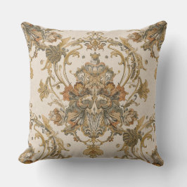 Classic, Luxury Ornament, Gold Beigi Grey クッション