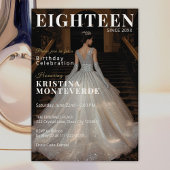 Classic Magazine Style 18th Birthday 招待状