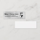 Classic Maid Illustration | Home Cleaning スキニー名刺 (正面/裏面)