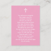 Classic Memorial Photo Funeral Card 名刺 (裏面)