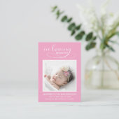 Classic Memorial Photo Funeral Card 名刺 (スタンド正面)