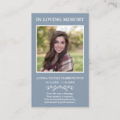 Classic Memorial Photo Funeral Card 名刺 (正面)