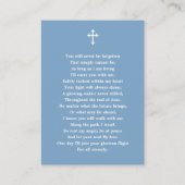 Classic Memorial Photo Funeral Card 名刺 (裏面)