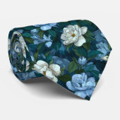Classic Mens Accessories Gardenias Floral ネクタイ (ロール)