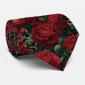 Classic Menswear Ties Peonies Flower ネクタイ (ロール)