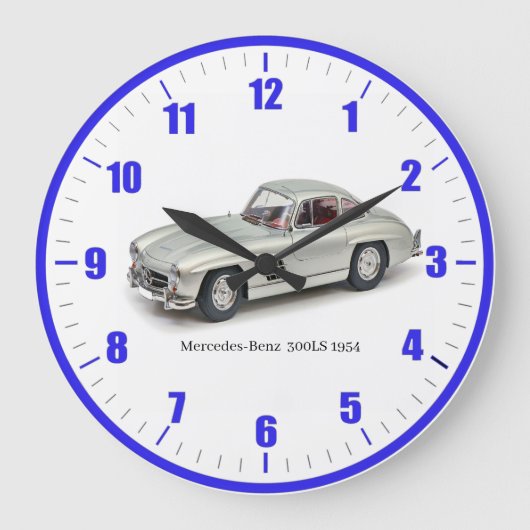 Classic Mercedes-Benz Acrylic Wall Clock ラージ壁時計 (正面)