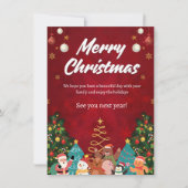 Classic Merry Christmas Card シーズンカード (正面)