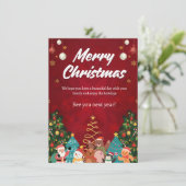 Classic Merry Christmas Card シーズンカード (スタンド正面)