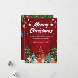 Classic Merry Christmas Card シーズンカード