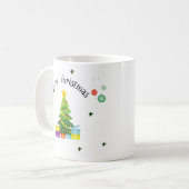 Classic Merry Christmas Holiday Mug コーヒーマグカップ (正面左)