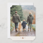 Classic Merry Christmas Photo Holiday Card シーズンカード (裏面)