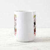 Classic Merry Christmas Snowman Mug Elegant Festiv コーヒーマグカップ (中央)