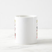 Classic Merry Christmas Snowman Mug Elegant Festiv コーヒーマグカップ (中央)
