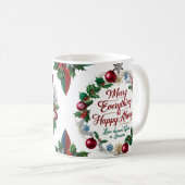 Classic “Merry Everything & Happy Always” コーヒーマグカップ (正面右)
