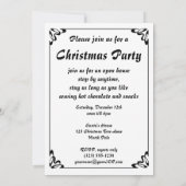 Classic Merry Santa Claus, Retro Christmas Celebra 招待状 (裏面)