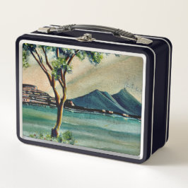 Classic Metal Lunch Box - Bay Of Naples, Italy メタルランチボックス