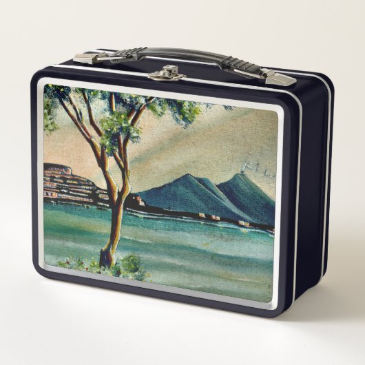 Classic Metal Lunch Box - Bay Of Naples, Italy メタルランチボックス (正面)