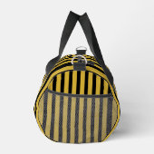 Classic Metallic Gold and Black Striped ダッフルバッグ (右)