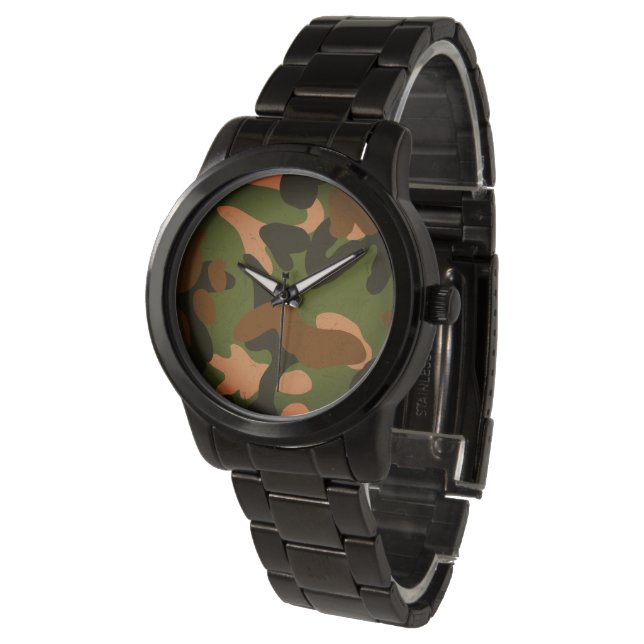 Classic Military Camo Pattern 腕時計 (アングル)