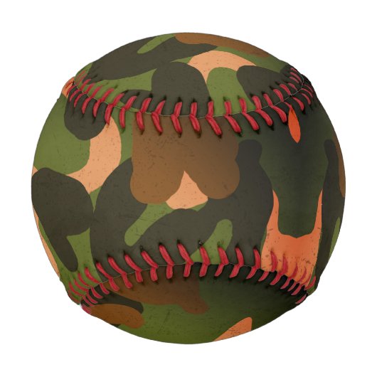 Classic Military Camo Pattern 野球ボール (正面)
