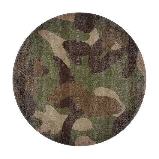 Classic Military Camouflage Pattern カッティングボード (正面)