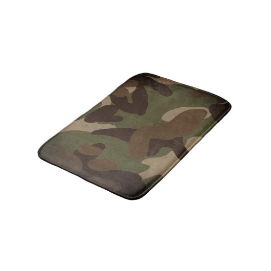 Classic Military Camouflage Pattern バスマット (アングル)