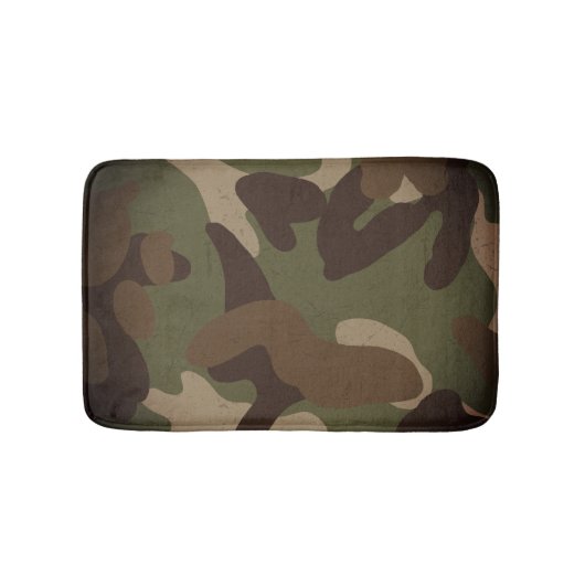 Classic Military Camouflage Pattern バスマット (正面)